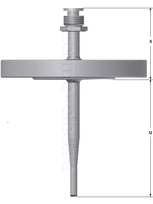 FB 3160 Flanged protection tube according to DIN43772 Form 2F or 3F