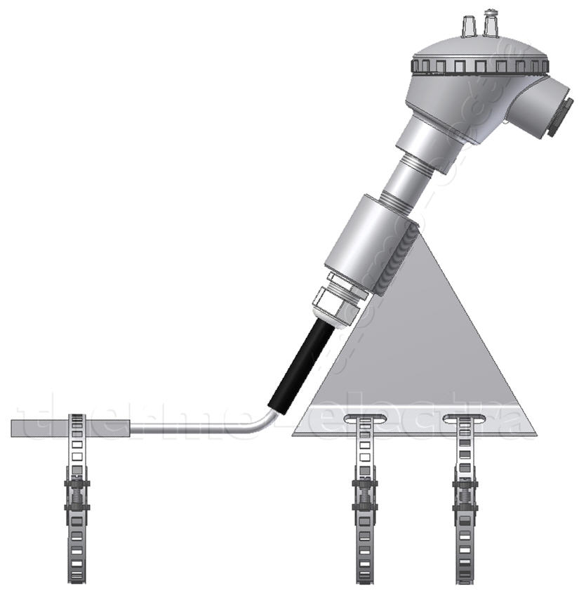 ME 7094 Tubeskin RTD with sleeve and bracket Thermo Electra